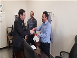 حضور رئیس دانشگاه بناب در دفتر معاونت و امور اداری به مناسبت روز منابع انسانی