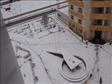 بارش اولین برف زمستانی دانشگاه بناب را سفید پوش کرد
